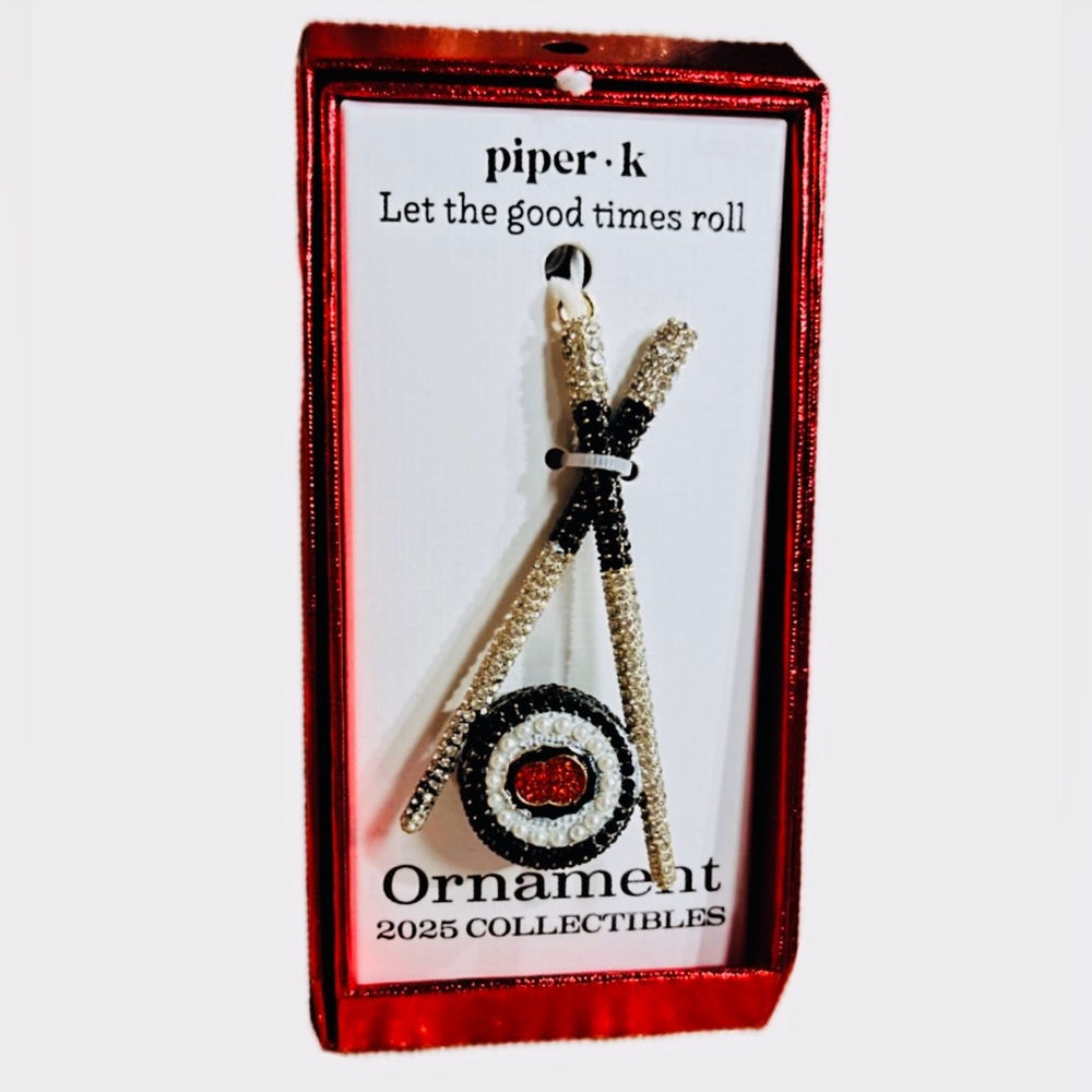 NWT ⚜️♥️⚜️ Piper K Sushi Ornament 2025 Collectibles